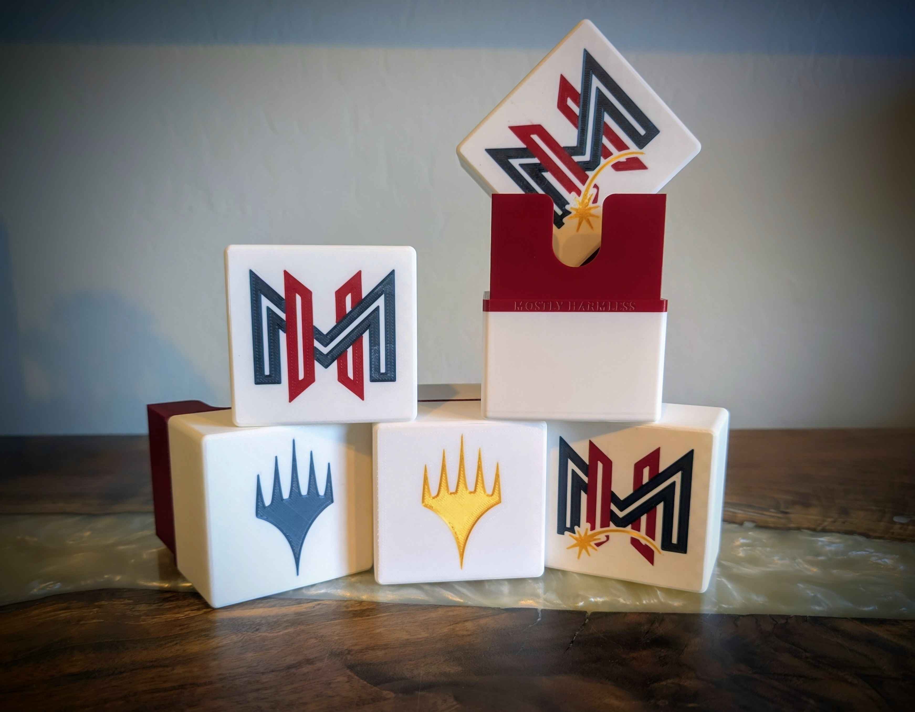 3D printed card deck box